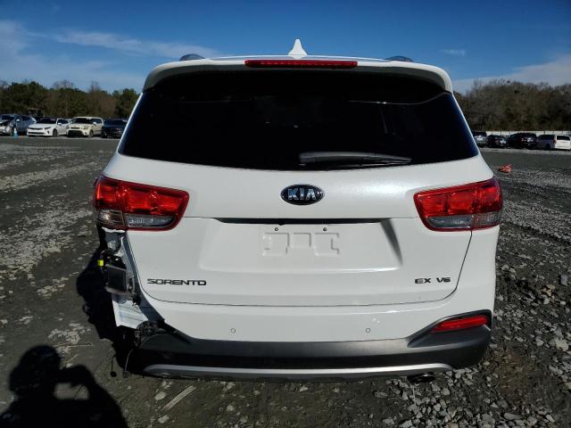 5XYPH4A53HG320704 - 2017 KIA SORENTO EX WHITE photo 6