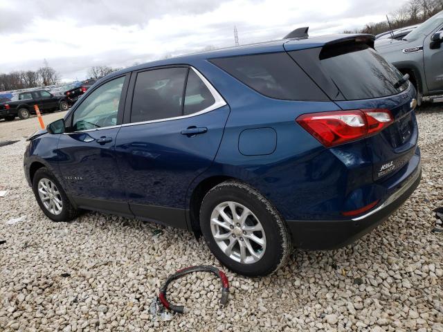 3GNAXKEV2ML383259 - 2021 CHEVROLET EQUINOX LT BLUE photo 2