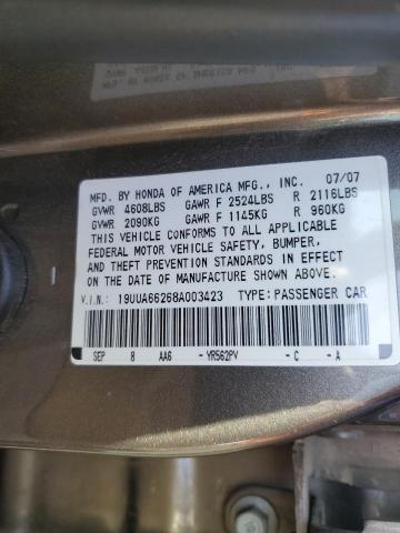 19UUA66268A003423 - 2008 ACURA TL GRAY photo 12