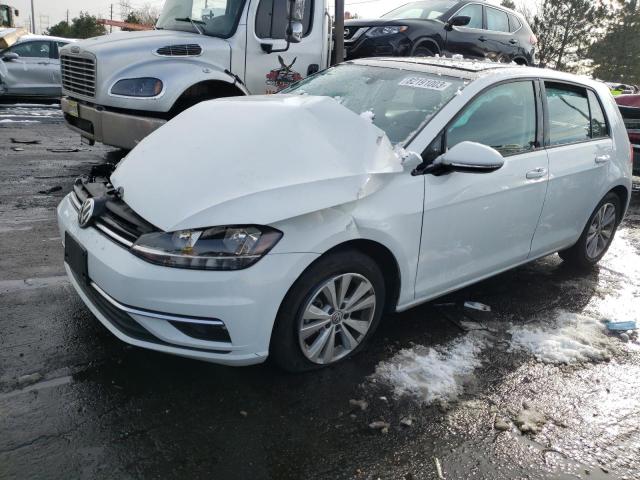 3VWG57AU3KM032349 - 2019 VOLKSWAGEN GOLF S WHITE photo 1