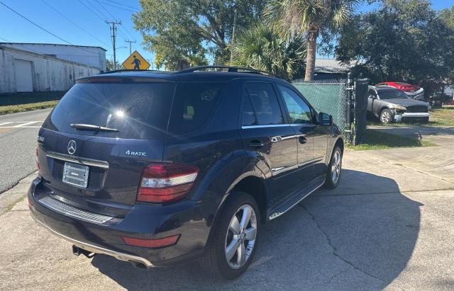 4JGBB8GB8BA657355 - 2011 MERCEDES-BENZ ML 350 4MATIC BLUE photo 4