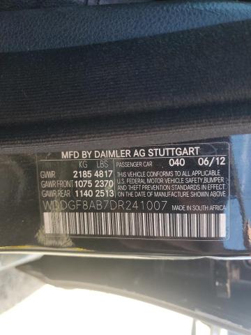 WDDGF8AB7DR241007 - 2013 MERCEDES-BENZ C 300 4MATIC BLACK photo 12