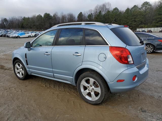 3GNAL4EK8ES513324 - 2014 CHEVROLET CAPTIVA LTZ BLUE photo 2