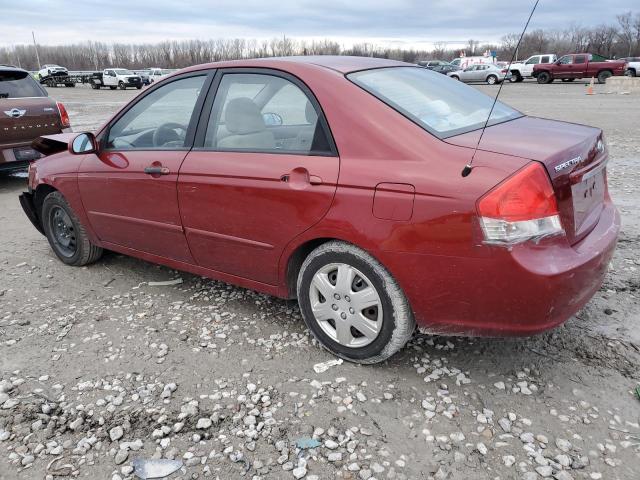 KNAFE221295634095 - 2009 KIA SPECTRA EX MAROON photo 2