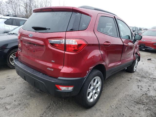 MAJ6S3GL8LC329267 - 2020 FORD ECOSPORT SE Qırmızı foto 3