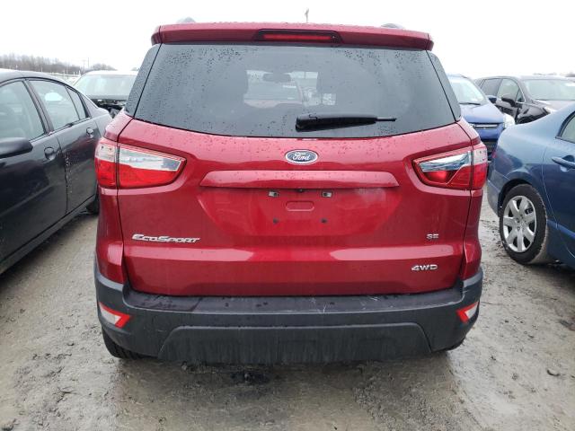 MAJ6S3GL8LC329267 - 2020 FORD ECOSPORT SE Qırmızı foto 6