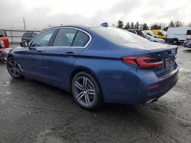 WBA13BJ04MWW90874 - 2021 BMW 530 XI BLUE photo 2