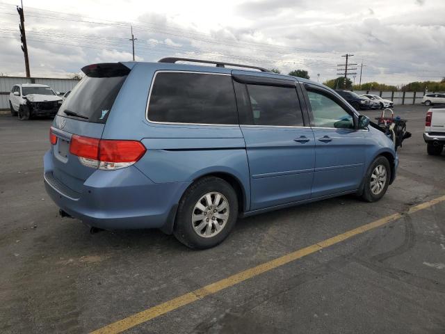 5FNRL3H66AB034424 - 2010 HONDA ODYSSEY EXL BLUE photo 3