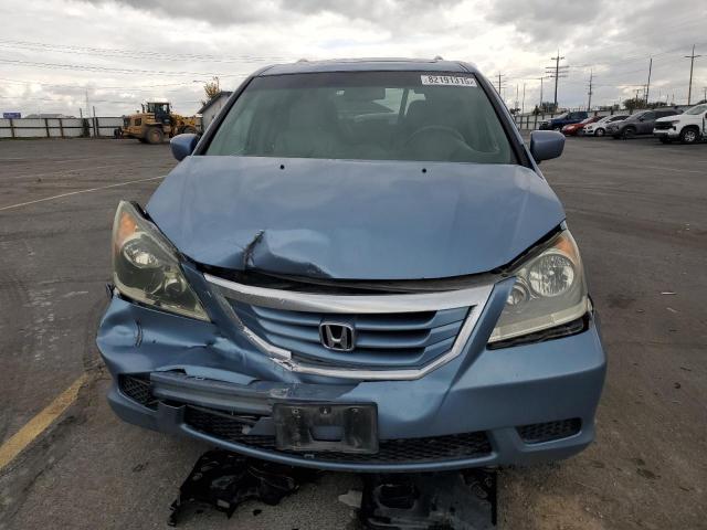 5FNRL3H66AB034424 - 2010 HONDA ODYSSEY EXL BLUE photo 5