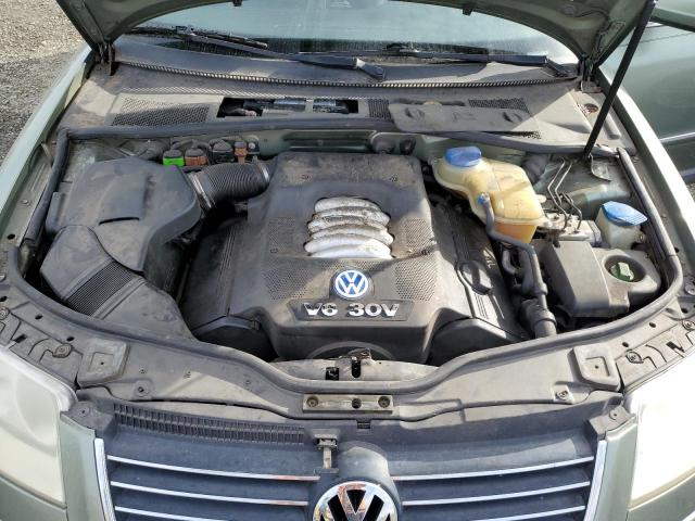 WVWRH63B02P302592 - 2002 VOLKSWAGEN PASSAT GLX Կանաչ լուսանկար 11
