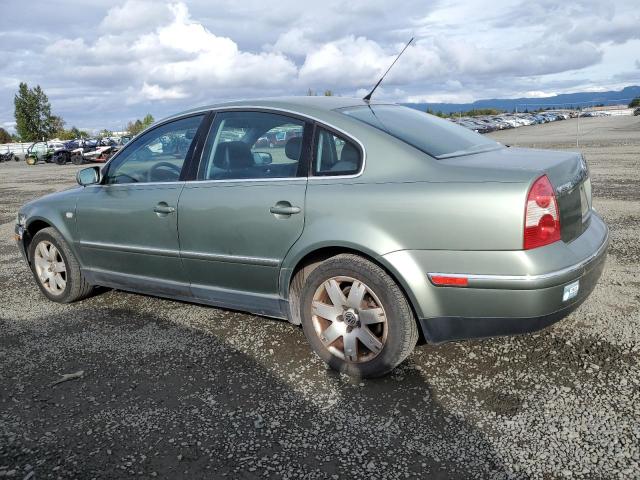 WVWRH63B02P302592 - 2002 VOLKSWAGEN PASSAT GLX Կանաչ լուսանկար 2