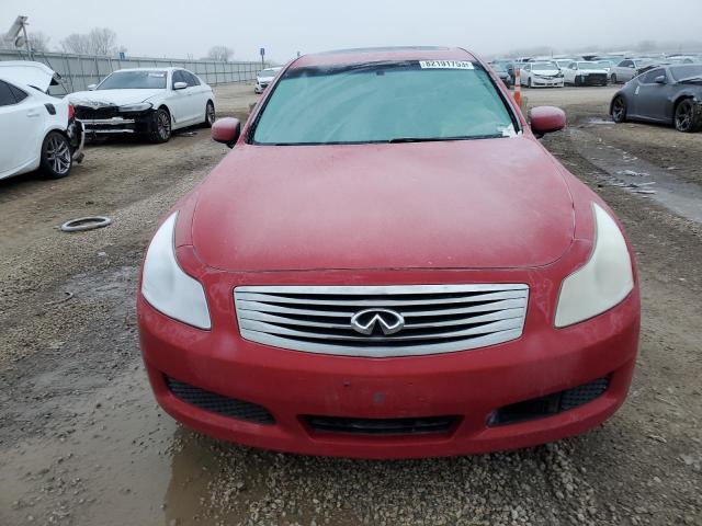 JNKBV61F17M819701 - 2007 INFINITI G35 RED photo 5