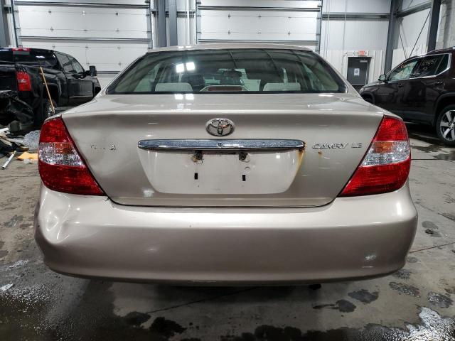 4T1BE32K83U201695 - 2003 TOYOTA CAMRY LE CREAM photo 6