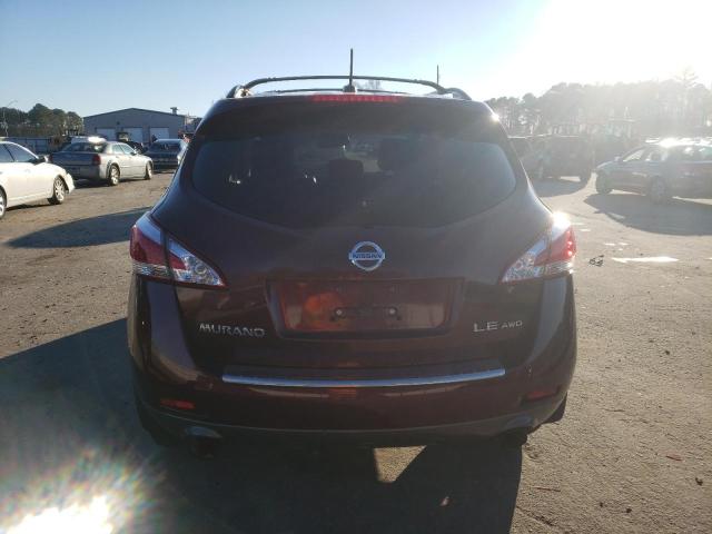 JN8AZ1MW7BW187465 - 2011 NISSAN MURANO S BURGUNDY photo 6