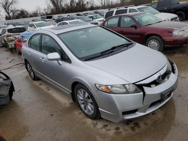 19XFA1F92AE011349 - 2010 HONDA CIVIC EXL ვერცხლისფერი ფოტო 4