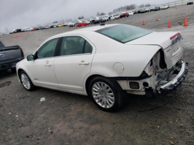 3FADP0L32BR183221 - 2011 FORD FUSION HYBRID WHITE photo 2