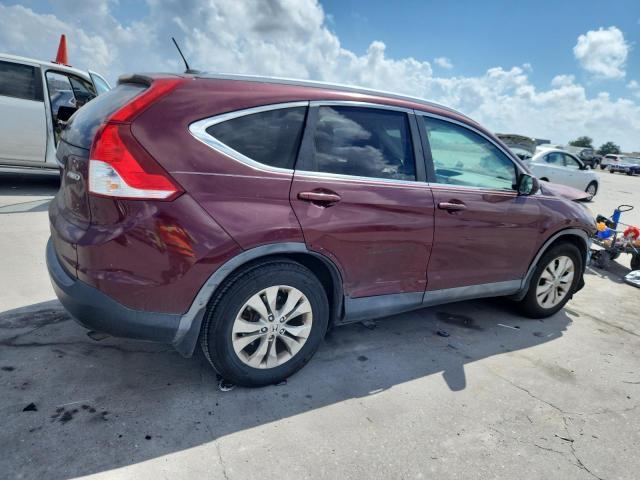 5J6RM4H72CL004942 - 2012 HONDA CR-V EXL BURGUNDY photo 3