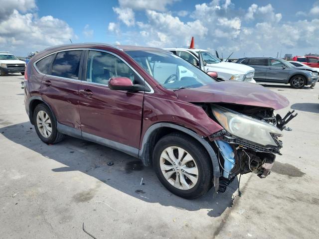 5J6RM4H72CL004942 - 2012 HONDA CR-V EXL BURGUNDY photo 4
