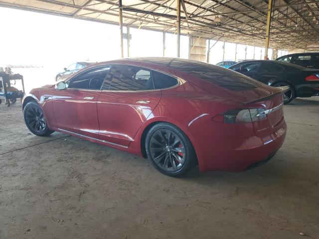 5YJSA1E20KF299774 - 2019 TESLA MODEL S RED photo 2