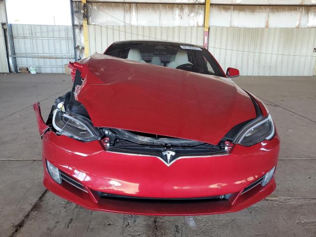 5YJSA1E20KF299774 - 2019 TESLA MODEL S RED photo 5