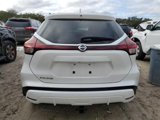 3N1CP5BV0ML523710 - 2021 NISSAN KICKS S WHITE photo 6