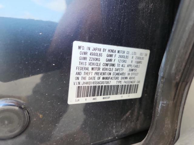 JH4KB16556C007057 - 2006 ACURA RL ვერცხლისფერი ფოტო 13