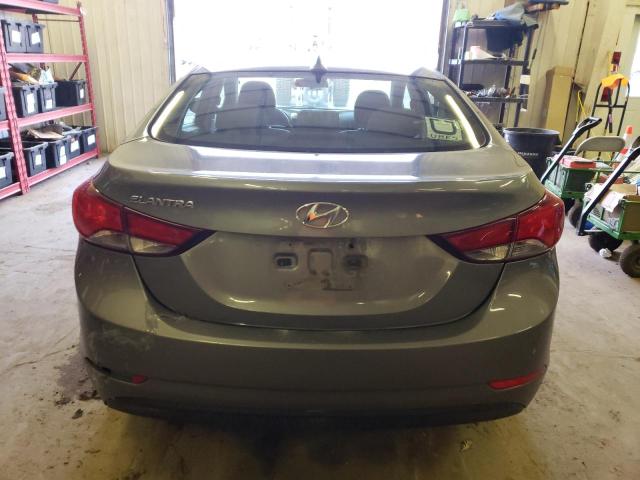 5NPDH4AE5EH517977 - 2014 HYUNDAI ELANTRA SE GRAY photo 6