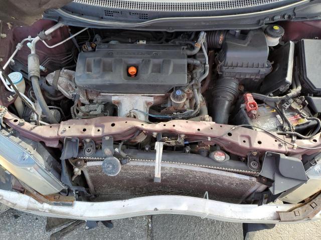 19XFB2F50CE362358 - 2012 HONDA CIVIC LX RED photo 11