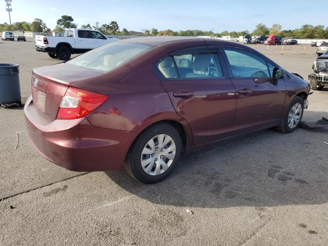 19XFB2F50CE362358 - 2012 HONDA CIVIC LX RED photo 3