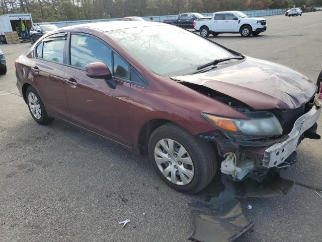 19XFB2F50CE362358 - 2012 HONDA CIVIC LX RED photo 4