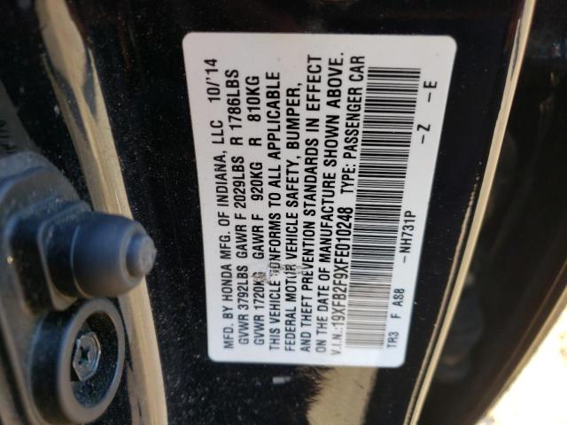 19XFB2F9XFE010248 - 2015 HONDA CIVIC EXL Qara foto 12