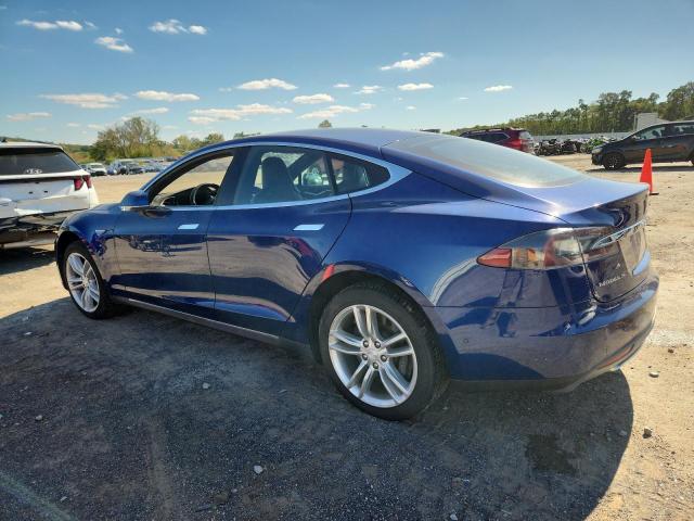 5YJSA1E27FF120006 - 2015 TESLA MODEL S BLUE photo 2