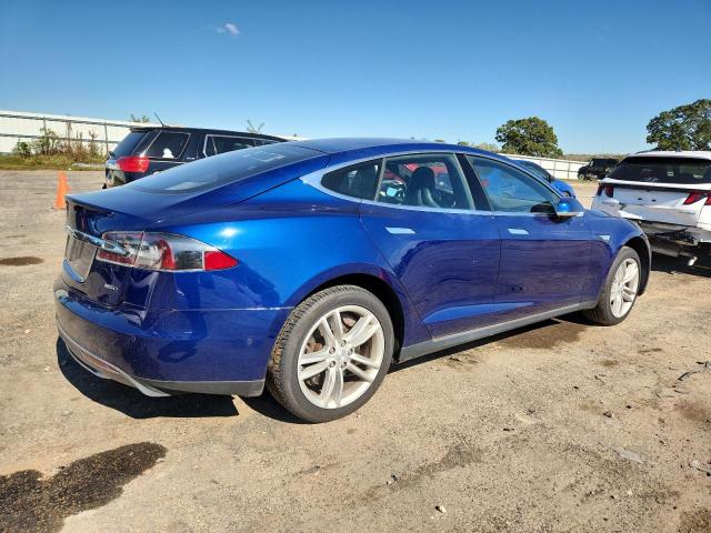 5YJSA1E27FF120006 - 2015 TESLA MODEL S BLUE photo 3