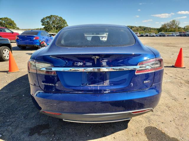 5YJSA1E27FF120006 - 2015 TESLA MODEL S BLUE photo 6