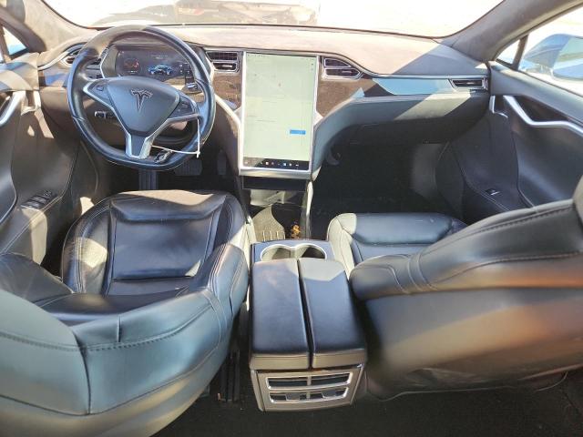 5YJSA1E27FF120006 - 2015 TESLA MODEL S BLUE photo 8