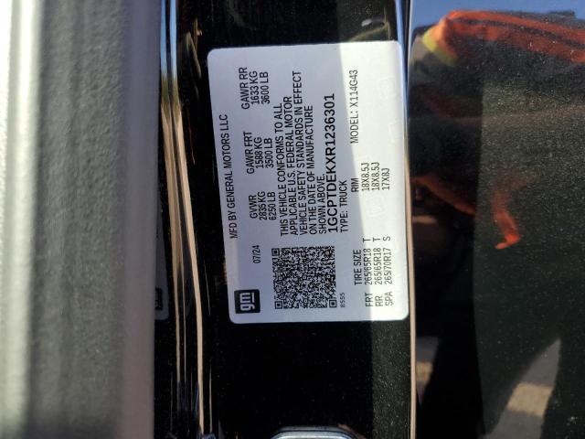 1GCPTDEKXR1236301 - 2024 CHEVROLET COLORADO Z71 BLACK photo 12