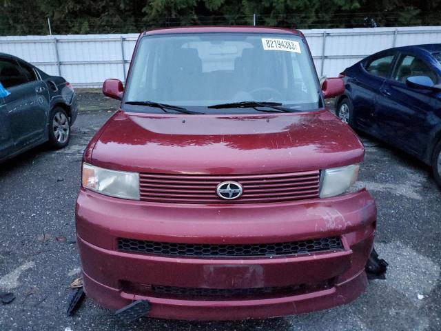 JTLKT334564115697 - 2006 TOYOTA SCION XB RED photo 5