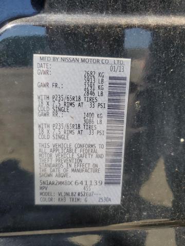 5N1AR2MM8DC641139 - 2013 NISSAN PATHFINDER S Qara foto 13