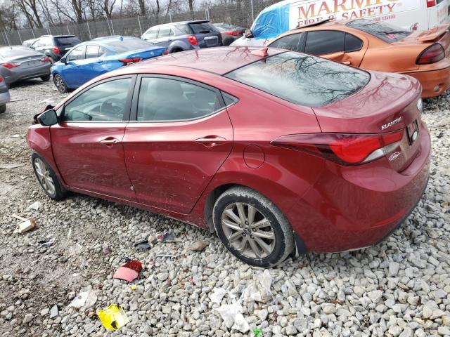 5NPDH4AE0GH713084 - 2016 HYUNDAI ELANTRA SE RED photo 2