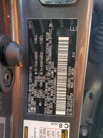 JTEBU5JR3J5535427 - 2018 TOYOTA 4RUNNER SR5/SR5 PREMIUM Сірий фото 14