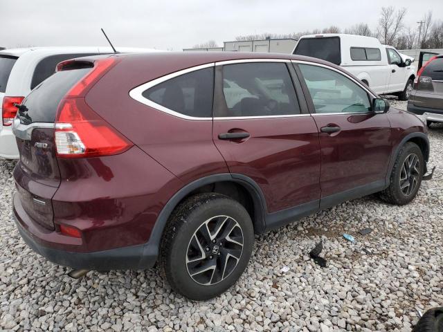 2HKRM4H47GH694905 - 2016 HONDA CR-V SE BURGUNDY photo 3