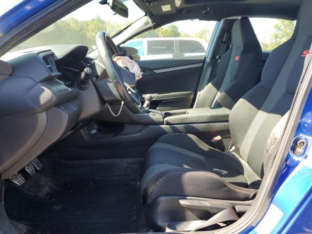 2HGFC1E56JH702205 - 2018 HONDA CIVIC SI BLUE photo 7