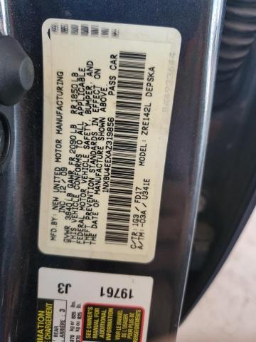 1NXBU4EEXAZ319856 - 2010 TOYOTA COROLLA BASE Gri fotoğraf 13