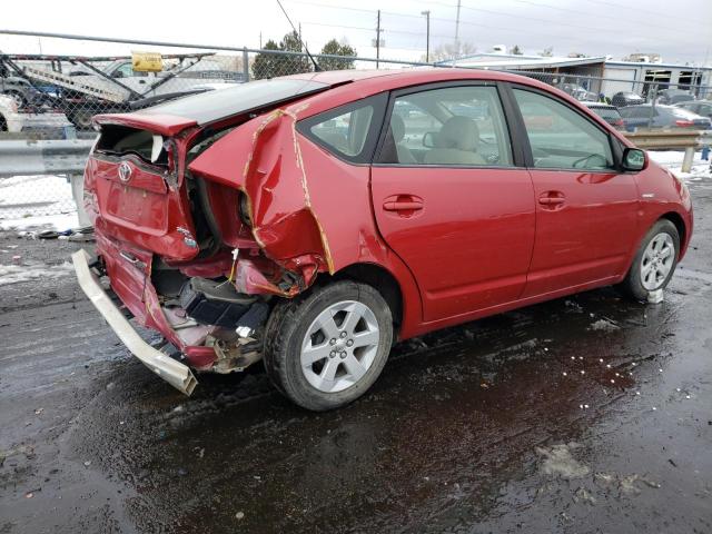 JTDKB20U587812883 - 2008 TOYOTA PRIUS RED photo 3