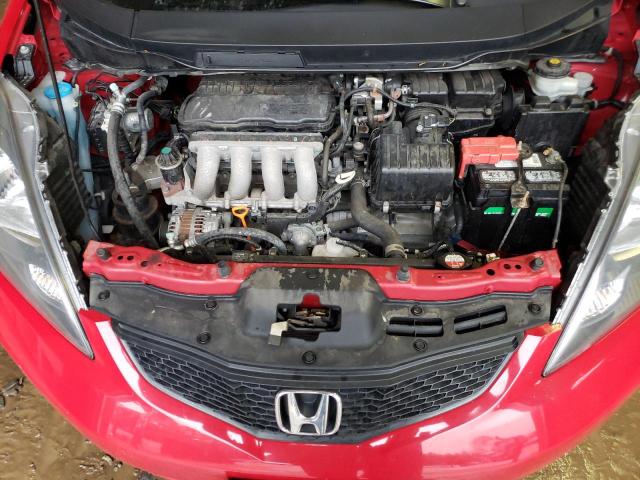 JHMGE8G34DC062714 - 2013 HONDA FIT RED photo 11