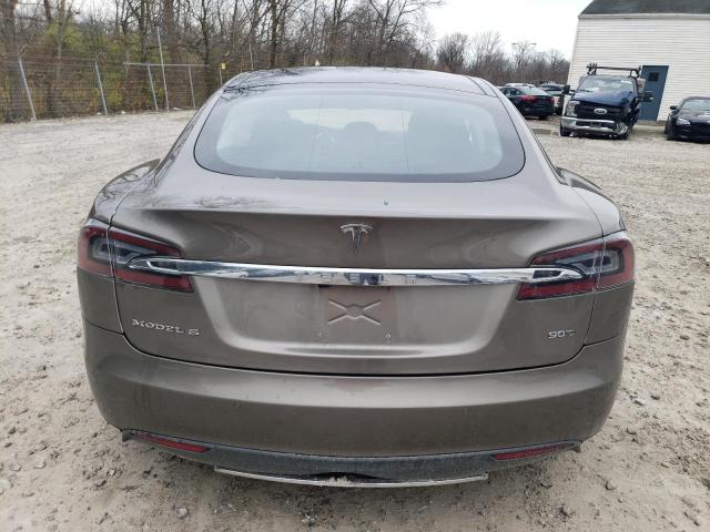 5YJSA1E25FF109490 - 2015 TESLA MODEL S BROWN photo 6