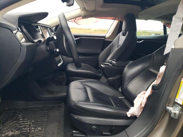 5YJSA1E25FF109490 - 2015 TESLA MODEL S 棕色 照片 7