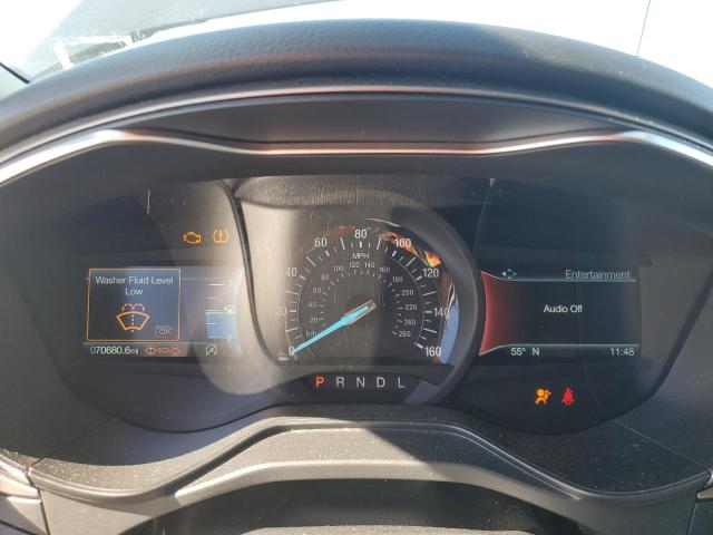 3FA6P0CD6LR142271 - 2020 FORD FUSION SEL შავი ფოტო 9