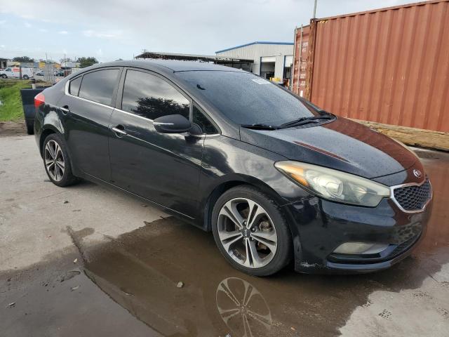 KNAFX4A84F5283707 - 2015 KIA FORTE EX BLACK photo 4
