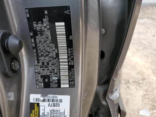 5TDZA23C25S355231 - 2005 TOYOTA SIENNA CE GRAY photo 14